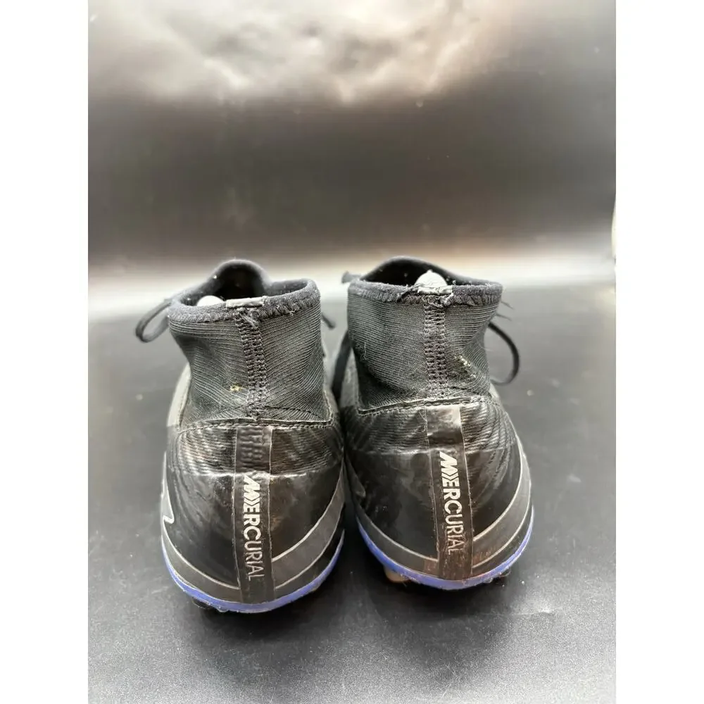 Nike Zoom Mercurial Superfly 9 Elite FG Black Blue Soccer Cleats Men’s US 9